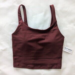 Old Navy Light Support PowerSoft Longline Sports Bra in Royal Velvet, X-small